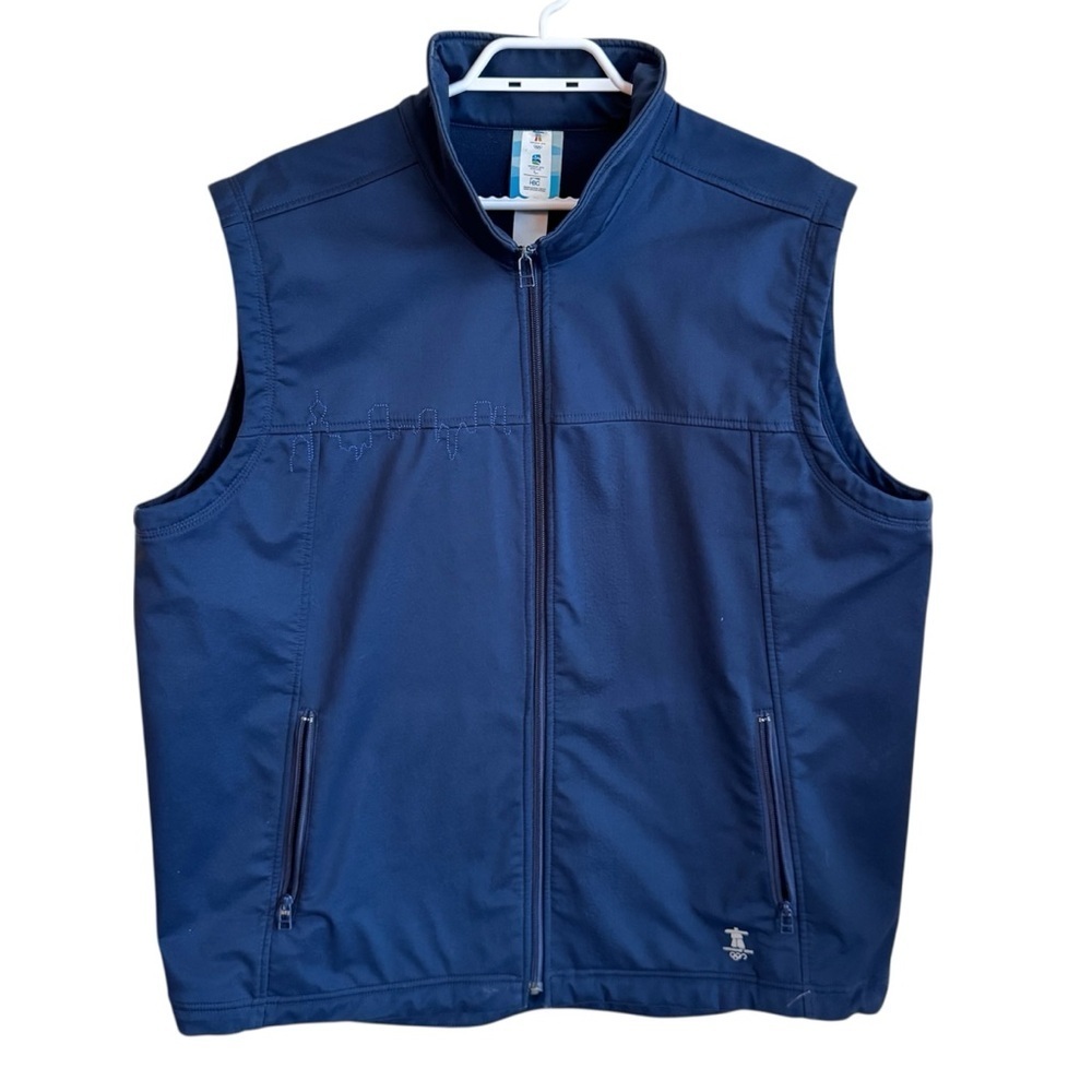 Hudson’s Bay Vancouver 2010 Olympics Vest Vintage Y2K Softshell Skyline Zip Up